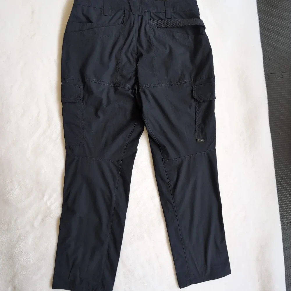5.11 Tactical Cargo Pants Mens 34x30 Black Ripstop Multi-Pocket Utility Workwear